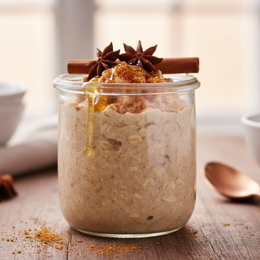 chai latte overnight oats recipe